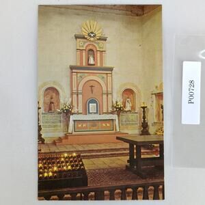 Mission San Diego De Alcala Altar California 1960s Postcard El Camino Real